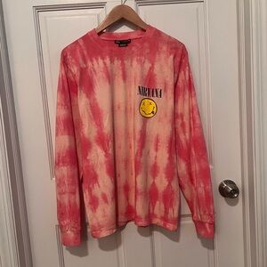 ZARA Nirvana Pink Tie-Dye Shirt